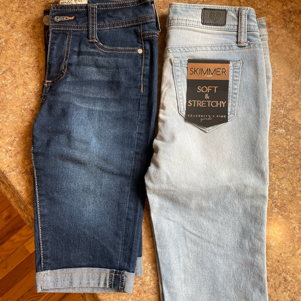 Girls denim jean shorts